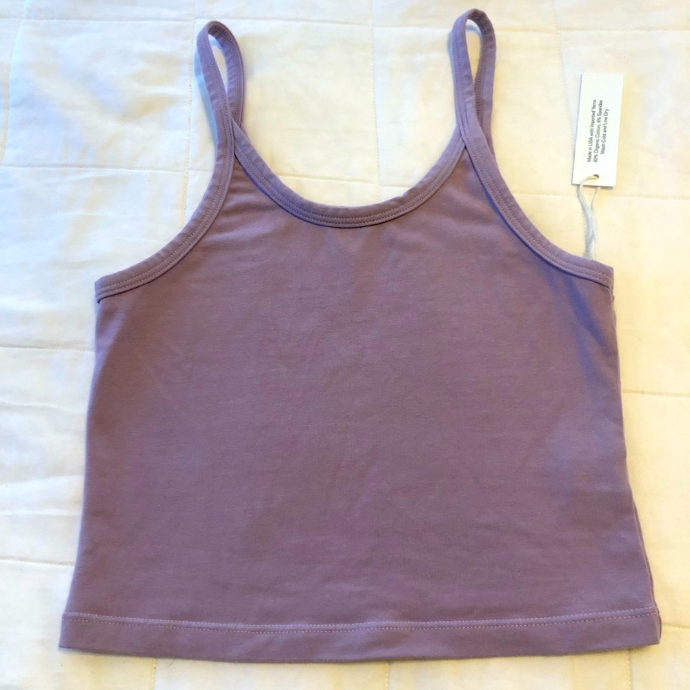 ARQ crop tank, NWT, beautiful lilac color, XS